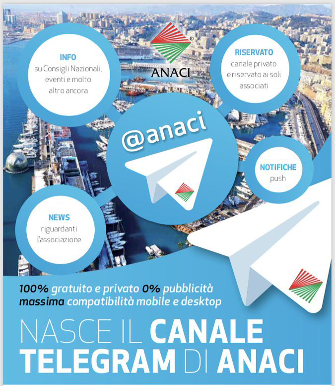 [NEWS] – Nasce il canale Telegram di ANACI